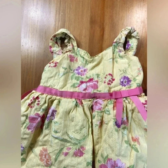 👗🌼🌺Zunie Girl's Cotton Floral A-Line  Any Occasion Knee-Length Dress - Picture 7 of 9